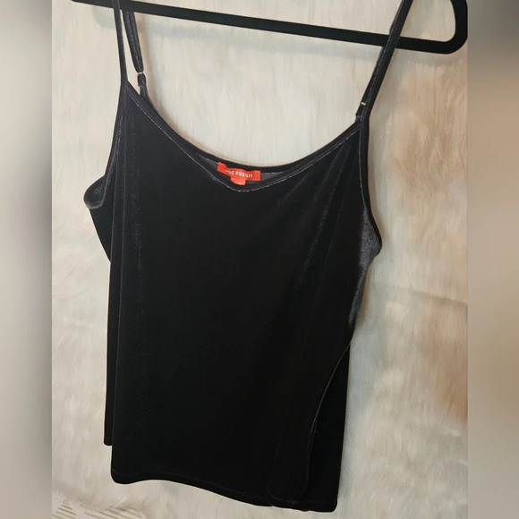Joe Fresh Velour Ultra Soft Gunmetal Grey V-Neck Tank Top (NWOT) - Picture 2 of 6